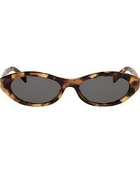 Celine - Triomphe Mini 54Mm Oval Sunglasses - Lyst