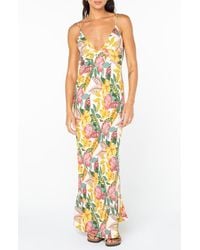 Roxy - Lost Paradise Floral Maxi Dress - Lyst