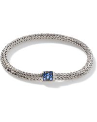John Hardy - Icon Pavé Sapphire Chain Bracelet - Lyst