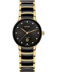 Rado - Centrix Diamond Ceramic Bracelet Watch - Lyst