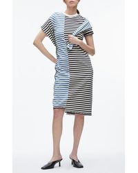 3.1 Phillip Lim - Short-Sleeve Patchwork T-Shirt Dress - Lyst