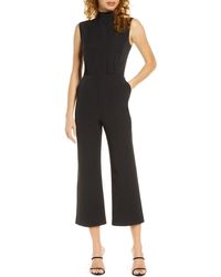 charles henry faux wrap jumpsuit