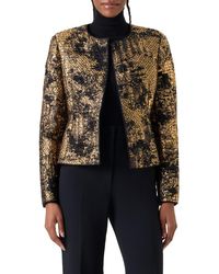 Akris - Fragmented Techno Lamé Jacquard Jacket - Lyst