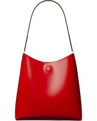 Tory Burch - Robinson Spazzolato Leather Hobo Bag - Lyst