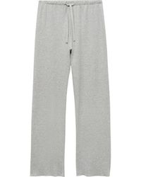 Mango - Double Face Cotton Blend Pajama Pants - Lyst