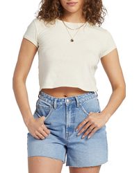 Billabong - Daily Cotton Crop T-shirt - Lyst