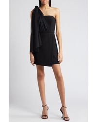 French Connection - Whisper One-shoulder Tulle Minidress - Lyst