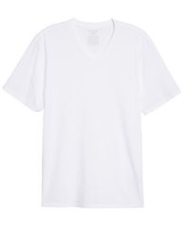 Vince - Pima Cotton Slim Fit V-Neck T-Shirt - Lyst