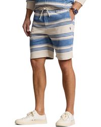 Polo Ralph Lauren - Stripe Terry Cloth Drawstring Shorts - Lyst