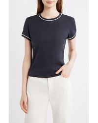 FRAME - The Ringer Baby Tee - Lyst