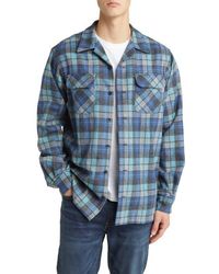 Pendleton - Board Plaid Virgin Wool Flannel Button-Up Shirt - Lyst