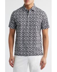 Bugatchi - Victor Ooohcotton Palm Tree Print Polo - Lyst