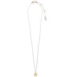 Kate Spade - Mini Initial Pendant Necklace - Lyst