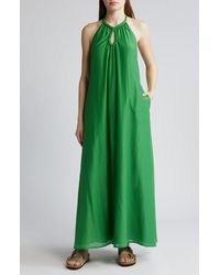 Xirena - Xírena Drue Cotton & Silk Maxi Halter Dress - Lyst