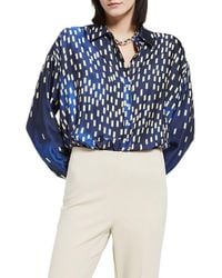 Ottod'Ame - Printed Satin Shirt - Lyst