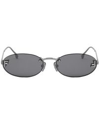 Fendi - First 54Mm Oval Sunglasses - Lyst