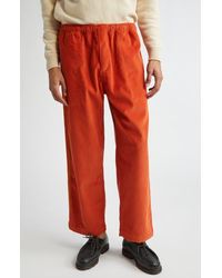 Bode - Stripe Trim Corduroy Track Pants - Lyst