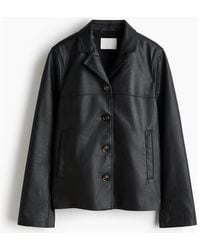 H&M - Coated Jacket - Lyst