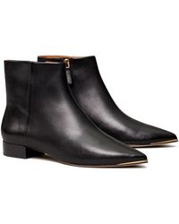 tory burch casual zip up bootie