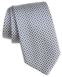 Canali - Geometric Pattern Silk Jacquard Tie - Lyst