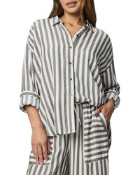 Splendid - Ella Stripe Button-Up Shirt - Lyst