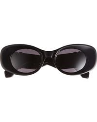 Loewe - Anagram 49Mm Small Rectangular Sunglasses - Lyst