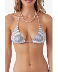 O'neill Sportswear - Saltwater Venice Essentials Triangle Bikini Top - Lyst