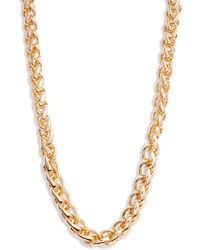 Open Edit - Graduated Wheat Chain Necklace - Lyst