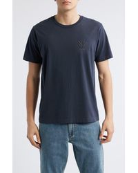 Rag & Bone - Dagger Embroidered Cotton Graphic T-Shirt - Lyst