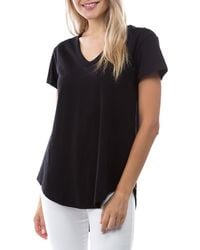 Apny - V-Neck High-Low T-Shirt - Lyst