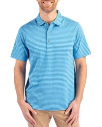 Cutter & Buck - Forge Heather Stripe Recycled Blend Polo - Lyst