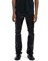 Purple Brand - Patent Film Coated Bootcut Cargo Pants - Lyst