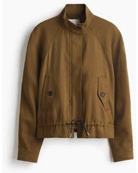 H&M - Oversized Linen-Blend Jacket - Lyst