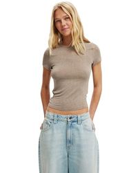 Cotton On - Sheer Layer Crew Short Sleeve - Lyst