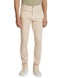 Zegna - Roccia Linen & Cotton Stretch Twill Slim Fit Jeans - Lyst