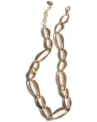 Mango - Flat Link Necklace - Lyst