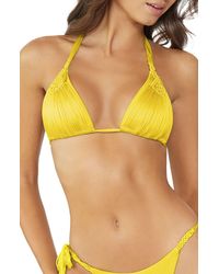 PQ Swim - Mila Macramé Triangle Bikini Top - Lyst