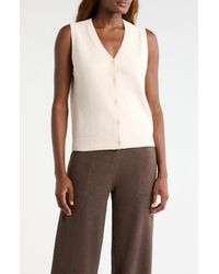 UGG - Kollyns Knit Button-Up Vest - Lyst