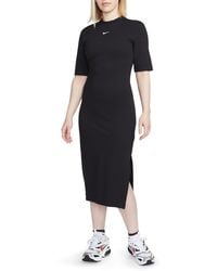 Nike - Sportswear Essential Tight Midi Dress - Lyst