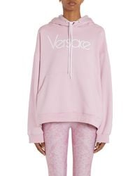 Versace - Oversize 1978 Re-edition Logo Embroidered Hoodie - Lyst
