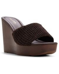 ALDO - Grounded Platform Wedge Sandal - Lyst