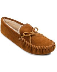 Minnetonka - Faux Fur Lined Soft Sole Slipper - Lyst