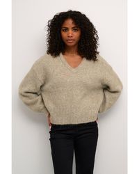Kaffe - Katrina V-Neck Casual Fit Pullover - Lyst