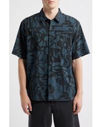 Rip Curl - Liquid Trips Mason Short Sleeve Button-Up Shirt - Lyst