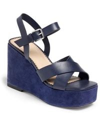 Cinq À Sept - Sasha Platform Wedge Ankle Strap Sandal - Lyst