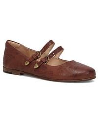 Frye - Carson Mary Jane Flat - Lyst