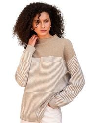 Celtic & Co. - Felted Funnel Neck Sweater - Lyst
