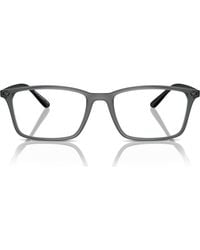 Emporio Armani - 56Mm Rectangle Optical Glasses - Lyst