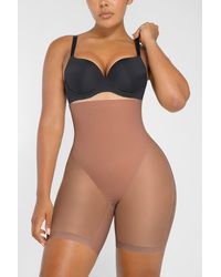 Shapellx - Mesh Smooth Tummy Control Butt-Lifting Shorts - Lyst