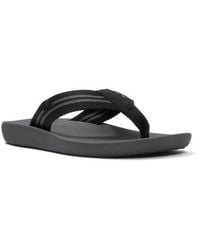 Fitflop - Iqushion Two-Stripe Webbing Flip-Flops - Lyst
